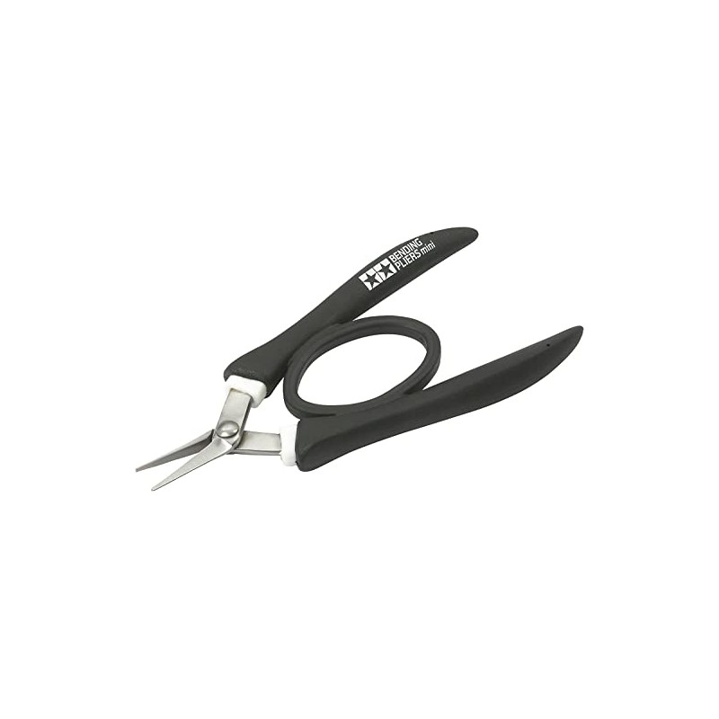 Tamiya 300074084 Mini Bending Pliers for PE, Black/White