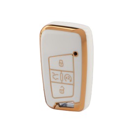 VDARK Volkswagen Key Fob Cover TPU Key Fob Protection for VW Accessories Arteon Atlas Jetta Taos Tiguan Women Girls Car Key Case Scratch Resistance 4 Buttons Smart Keys