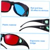 Garneck 5 Pcs Anaglyph 3D Glasses - Red and 3D
