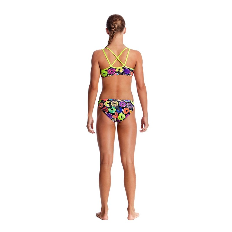 Funkita Swimming Bikini Girls Dunking Donuts - Colourful Bikini for