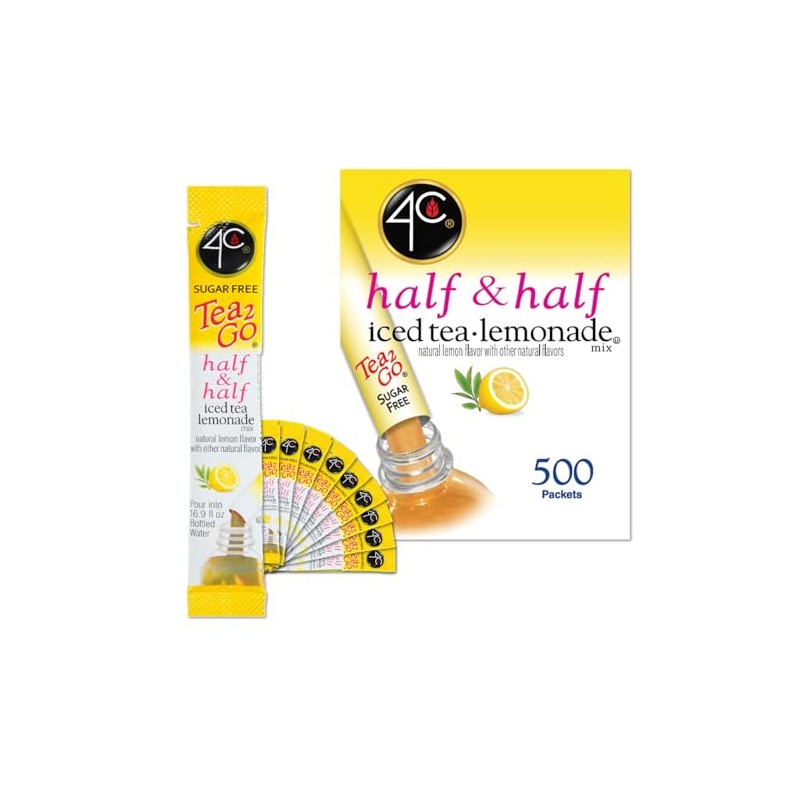 4C Powder Drink Stix, Half & Half 450 Count, Bulk