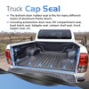 6 FT Truck Cap Rubber Weather Seal, Double Leaf Bottom