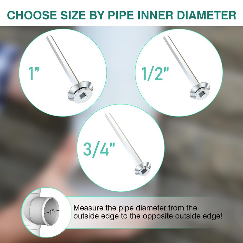 TVIOX Pipe Reamer Tool Set, 3Pcs PVC Pipe Reamer Tool