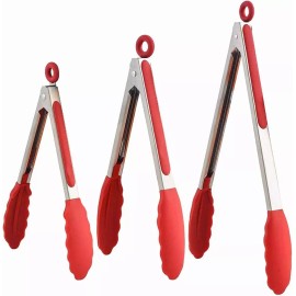 Baixi Pinzas De Cocina Silicona De Acero Inoxidable Para Cocina