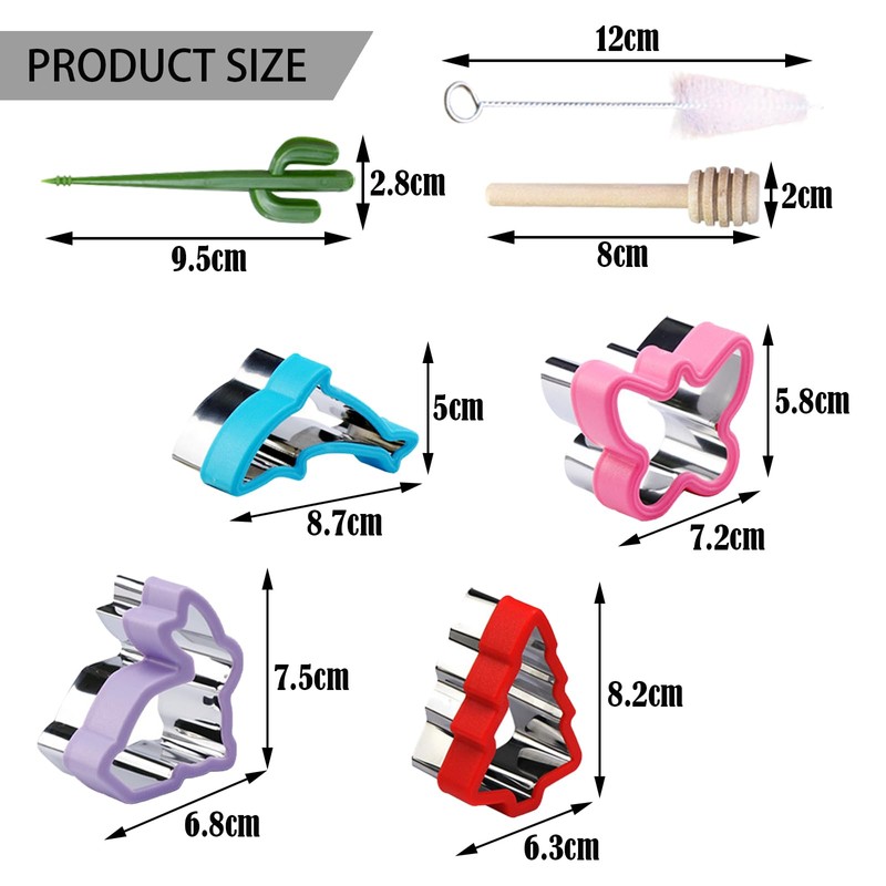 TYXHXTF 22 Pcs Sandwich Cutters, Cookie Cutters Set, Bread Cutter