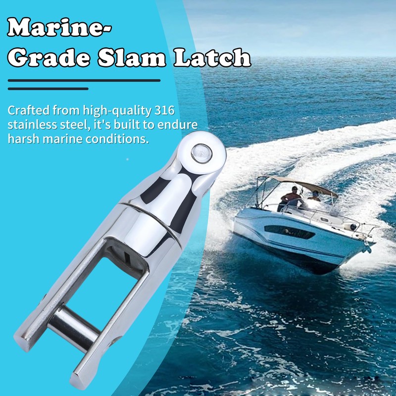 Pvrud Multidirectional Boat Anchor Swivel 316 Stainless Steel, Marine -