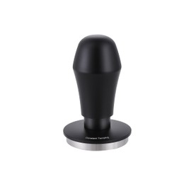 Kafvalubre 51mm Espresso Tamper 30lbs Load Calibrated Coffee Tamper Stainless Steel Base Hand Tamper for 51mm Bottomless Portafilter Tamper for Espresso Machine-Ripple Base, Black