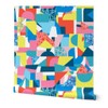 Peel & Stick Wallpaper 12ft x 2ft - Geometric Colorful