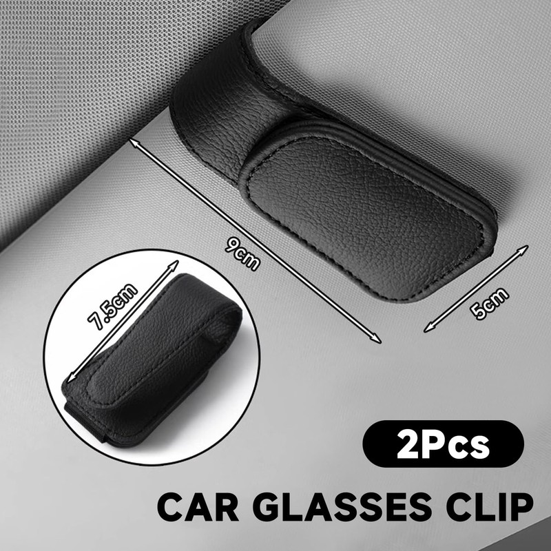 2-Piece Car Glasses Clip, Multi-Function Storage Clip, Car Sun Visor