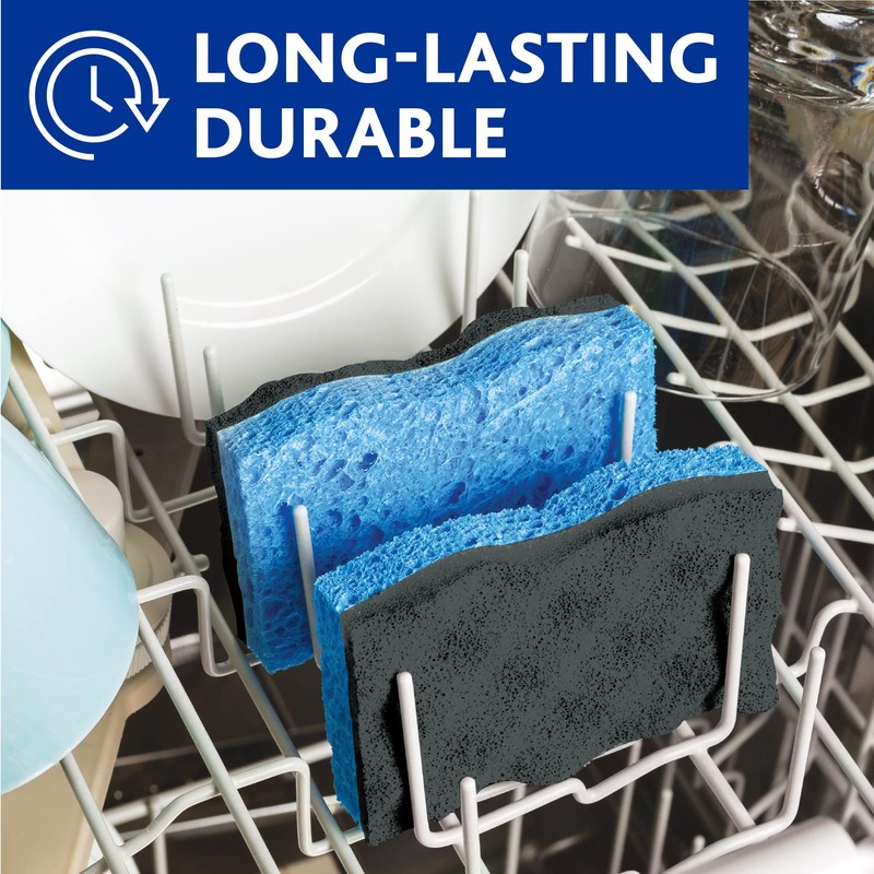 Vileda Scrunge Heavy Duty Scrub Sponge (Pack of 4)