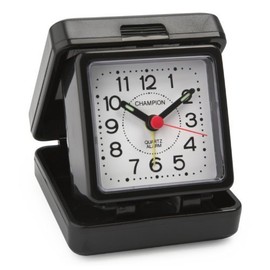 Champion Folding Basic Travel Alarm Clock TR50 (Black)