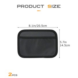 Flaconi 2 x car net, mesh bag, car, car organiser, car storage net, car boot organiser, boot net bag, car, car elastic storage net, suitable for car, truck, caravan
