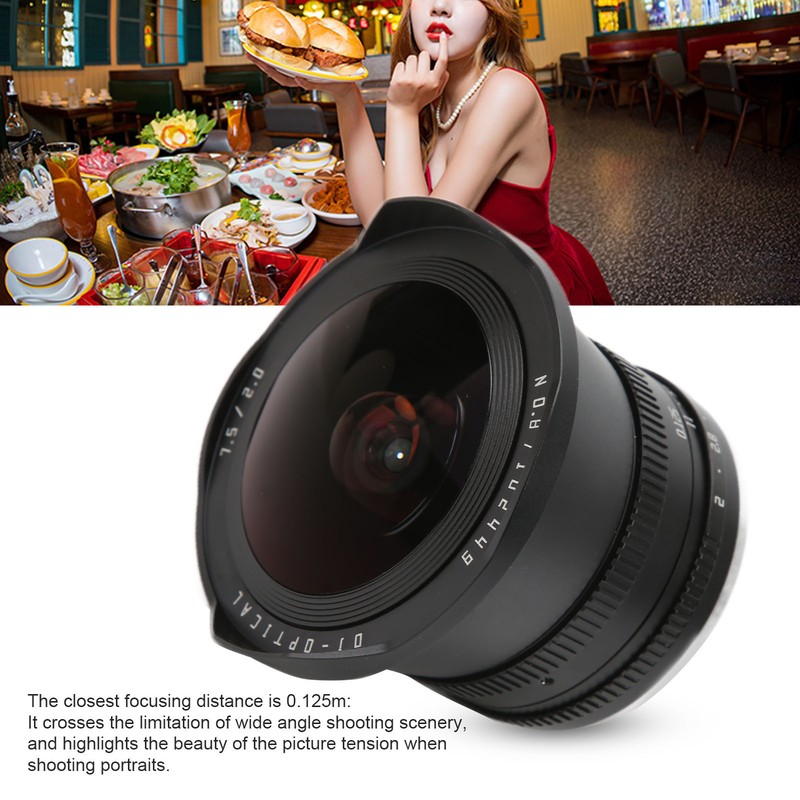 TTArtisan 7.5mm F2 APSC Fisheye Lens for Fuji XT4 FX