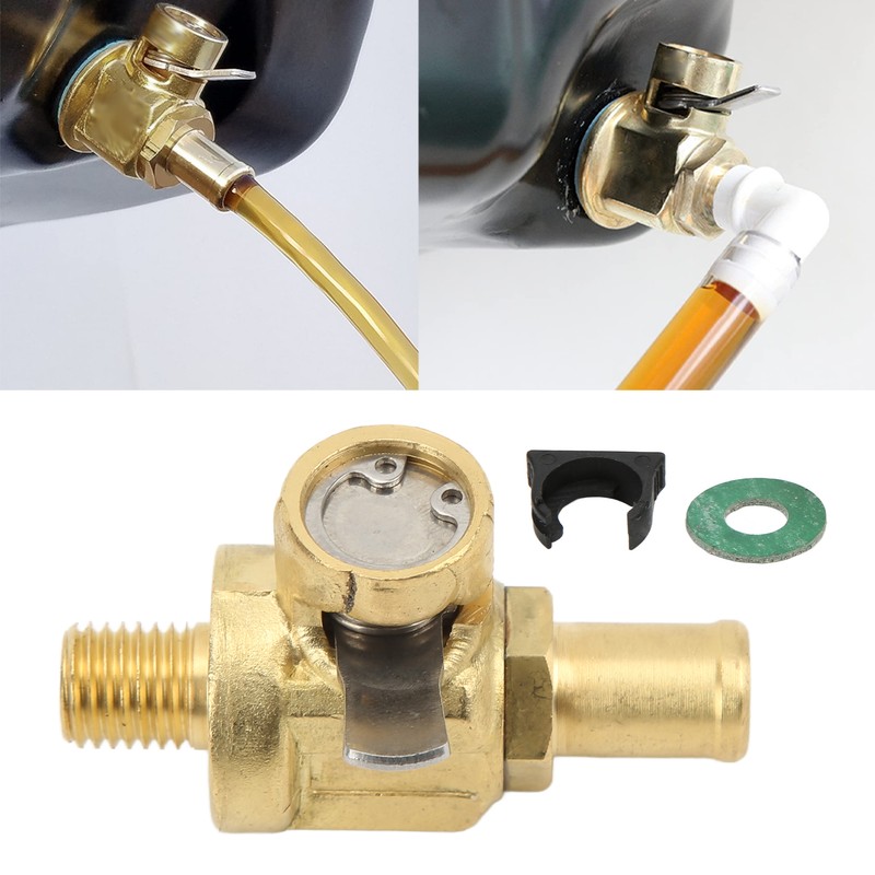F124N Engine Oil Drain Valve with Nipple Metal M10‑1.25 Thread