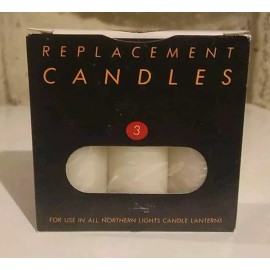 Northern Lights Candle Lantern Replacement Candles 3 Pack Hiking Backpacking UCO