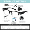 DuanMei Reading Glasses with Lights, Blue Light Blocking, Magnifying, 2.0