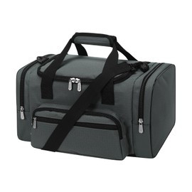 YoKelly Small Duffel Bag 17 inch Carry On Weekender Bag for Travel Gym Sport - Dark Grey