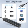 atolla Aluminum 7-Port USB 3.0 Hub with 1m Extension Cable