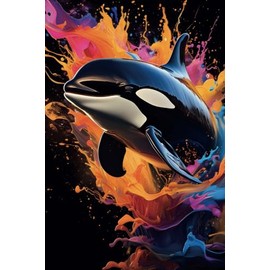 Notizbuch | Notebook | Tagebuch | Orca | Mandala #28 ca. DIN A5 (6 x 9 Zoll = 14,24 x 22,86 cm) | 120 Seiten | punktiert | Dots | Punktraster