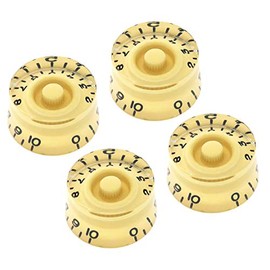 Vintage Forge Cream Speed Knobs Compatible with Epiphone Les Paul SG Electric Guitar (Set of 4) Fits 18 Coarse-Spline Import (Metric) Split Shaft Pots Recessed RS18M-CRM4