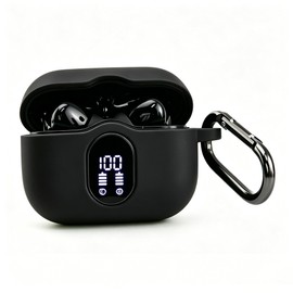 LEFXMOPHY Case for Btootos A90 Pro Wireless Earbuds Cover Black Protector Silicone Skin