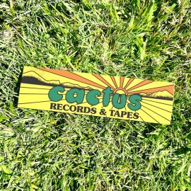 Two Bit Press Cactus Music Bumper Sticker - Houston TEXAS Vintage Style - Vinyl Decal 80s 90s