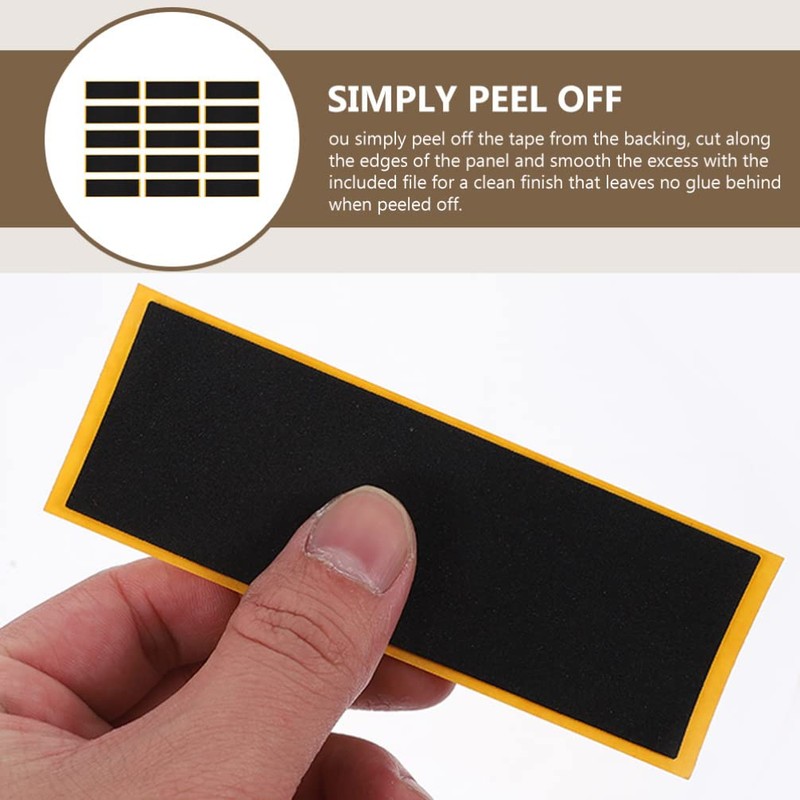 Toddmomy 15pcs Fingerboard Grip Tape Foam Fingerboard Stickers Skateboard Grip