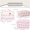 Makeup Bag Travel Large Quilted Toiletry Bag 3 Pack Portable