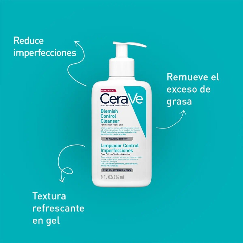 Limpiador Cerave Control Imperfecciones 236ml