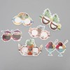 18pcs Paper Eyeglasses 6 Styles Funny Hawaiian Paper Sunglasses for