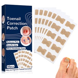 Zehennagel Patch, 50 Stück Eingewachsene Zehennägel Korrektur Patch, Zehennägel Korrektur Patch, Zehennagelkorrektur Patch, Korrektor Pediküre Werkzeugen, Korrektur Aufkleber Zeh Nagel