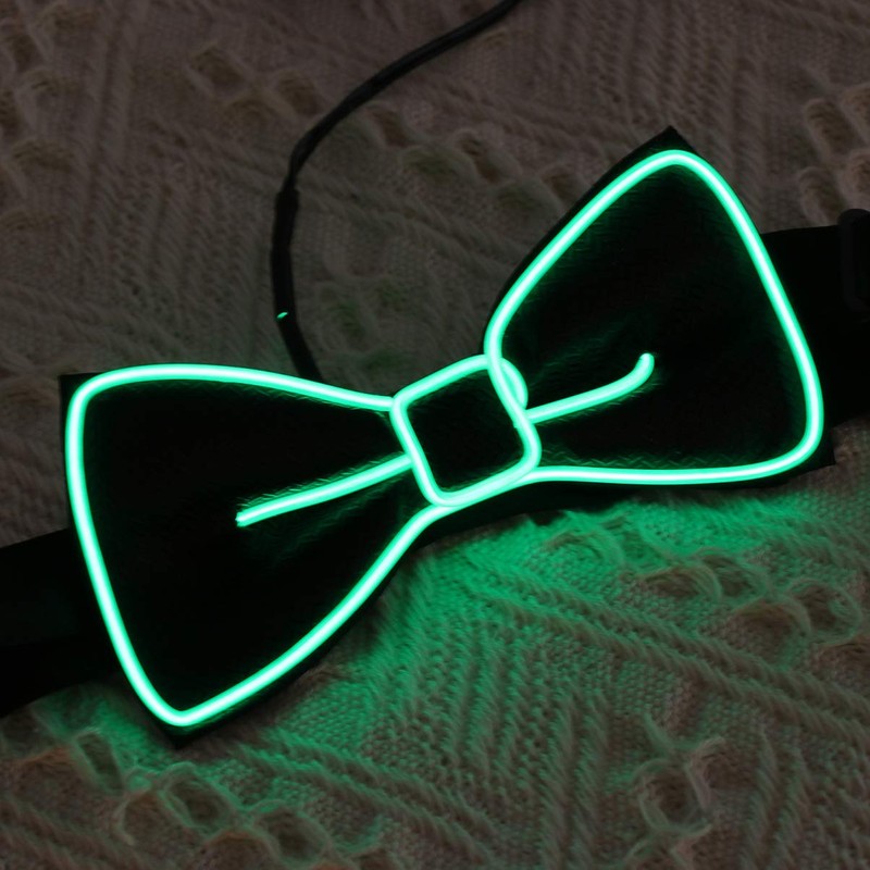 NUOBESTY LED Luminous Tie Luminous Bow Tie Collar Party Flashing