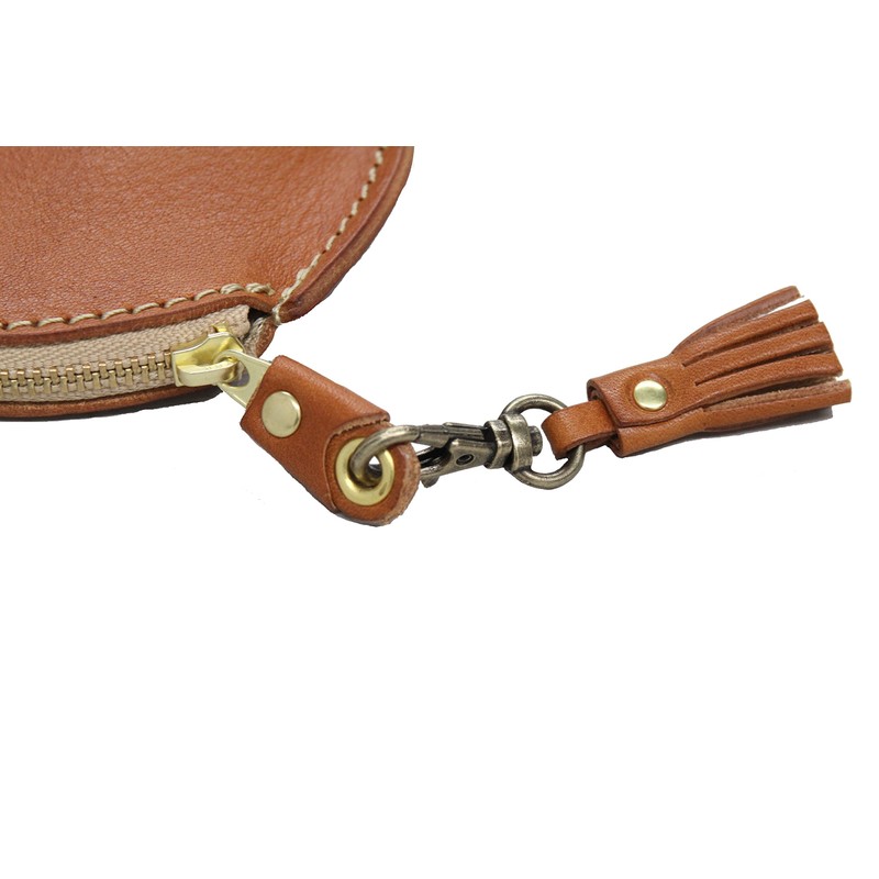 Polcolosso Original Tochigi Leather Carabiner Tassel Charm, Made in Japan,
