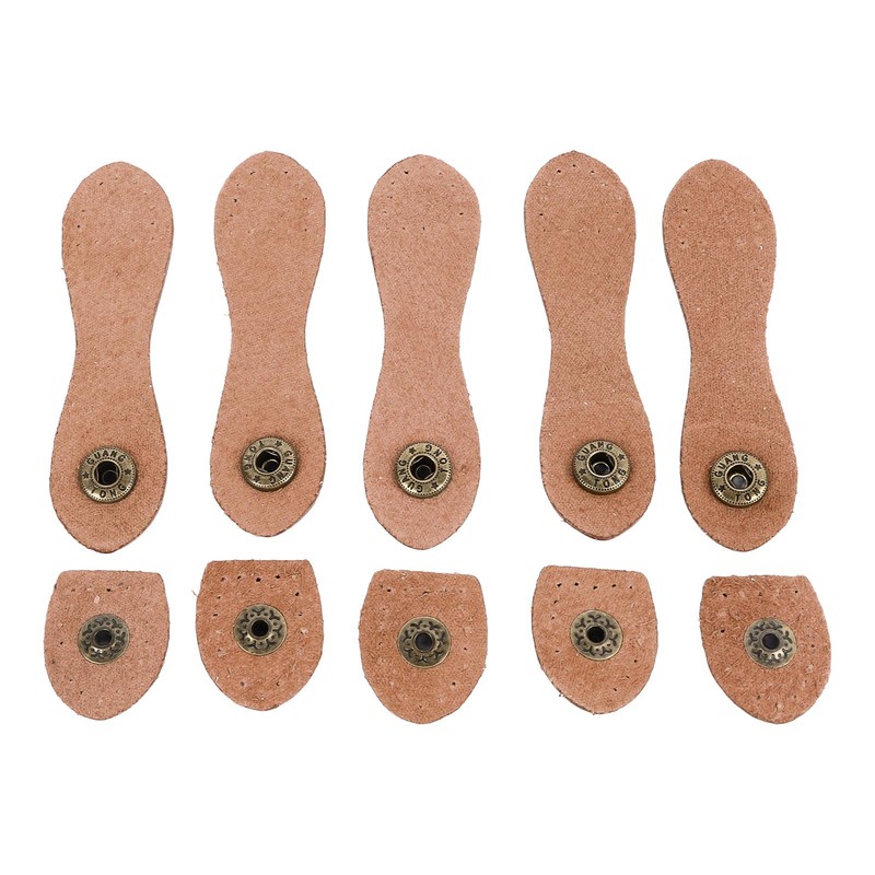 5 Set Leather Snap Buckles Soft Wearable DIY Sewing Leather