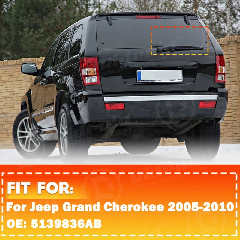 RIDROID Back Rear Wiper Arm & Blade Set For Jeep