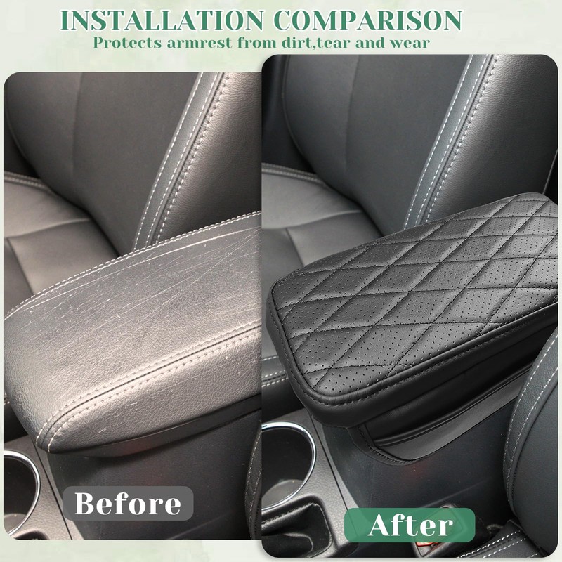 VKGUG Center Console Armrest Cover Compatible with Toyota Corolla 2014-2019