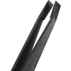 bnafes Black Plastic Slant Flat Tip Anti-static Tweezers 4.7 Inch