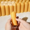 DEYBBY Beeswax Small Pillar Candles 6 Pack