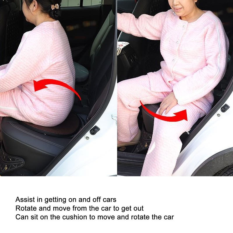 Swivel Seat Cushion Double Layer Washable 360 Degree Rotating Seat