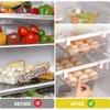 LOMUG Fridge Organiser Eggs, Drawer Egg Holder, Egg Container for