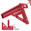 3D Multi Angle Measuring Ruler Metric Aluminum Alloy 22.5-90 Degree