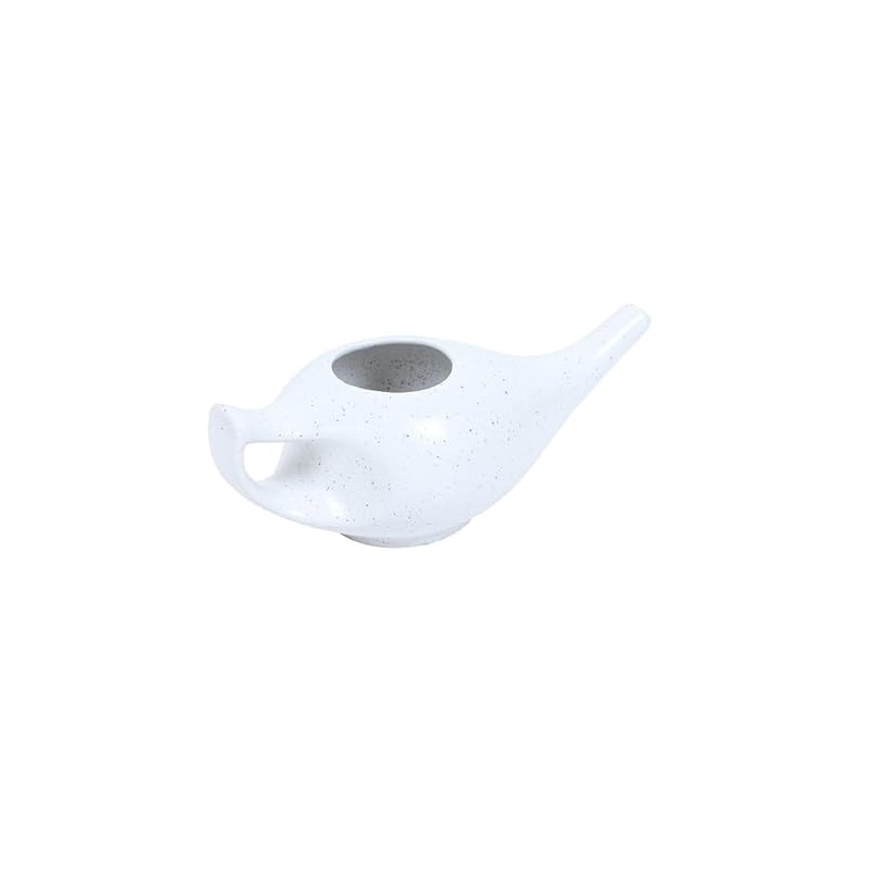 WHOLELIFEOBJECTS Leak Proof Durable Porcelain Ceramic Neti Pot Hold 300