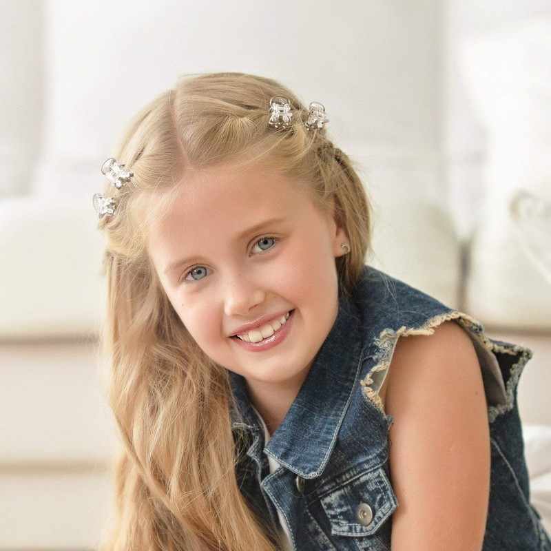 Mini Hair Clips Plastic Hair Claws Pins Clamps for Girls