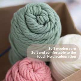 Punch Needle kit Embroidery Starter Kits with Embroidery Pen and Hoop, Punch Needle Tool Yarn for Kids Adults Beginner,Idea for Teacher/Parents/Friends (B)