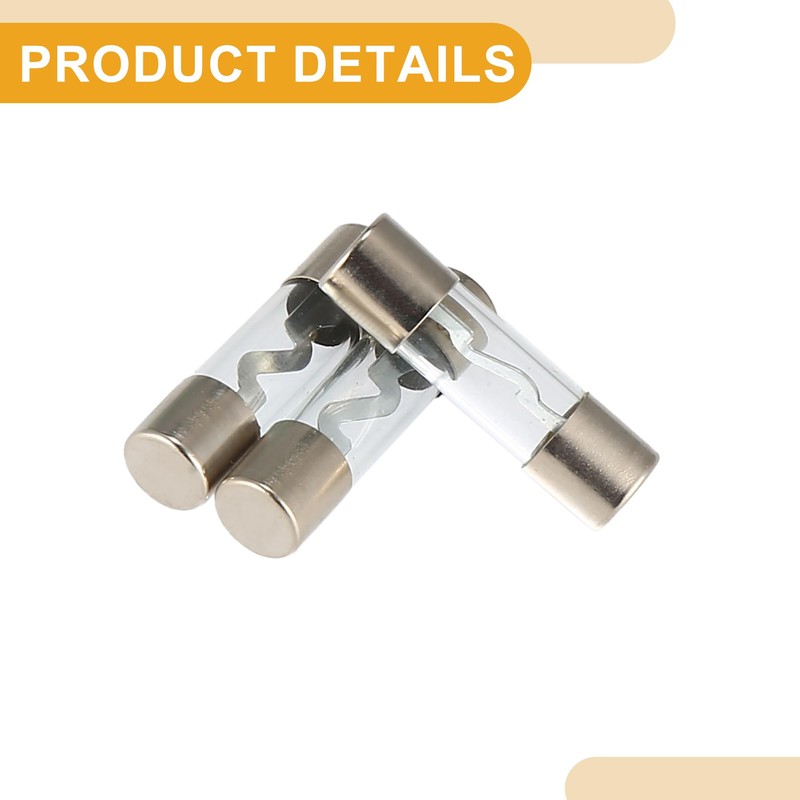 Partuto 5 Pcs 80A Universal AGU Fuse - Metal Glass