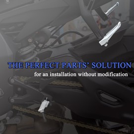 Hokuotolite Foot Pegs Passenger and Passenger Footrest for Yamaha YZF-R1 2012-2019, YZF-R1S 2016-2018, YZF-R1M 2015-2019 (Black)