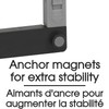 Merangue Extendable Locker Shelf, Collapsible Legs, 11.5" L x 9.5"