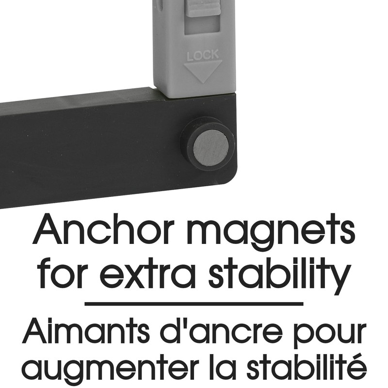 Merangue Extendable Locker Shelf, Collapsible Legs, 11.5" L x 9.5"