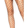 Leg Avenue Women's Lurex Fishnet Pantyhose, One Size, Black/Silver