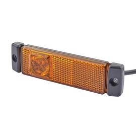 HELLA 2PS 008 645-011 Side Marker Light - LED - 12V, Yellow, Black